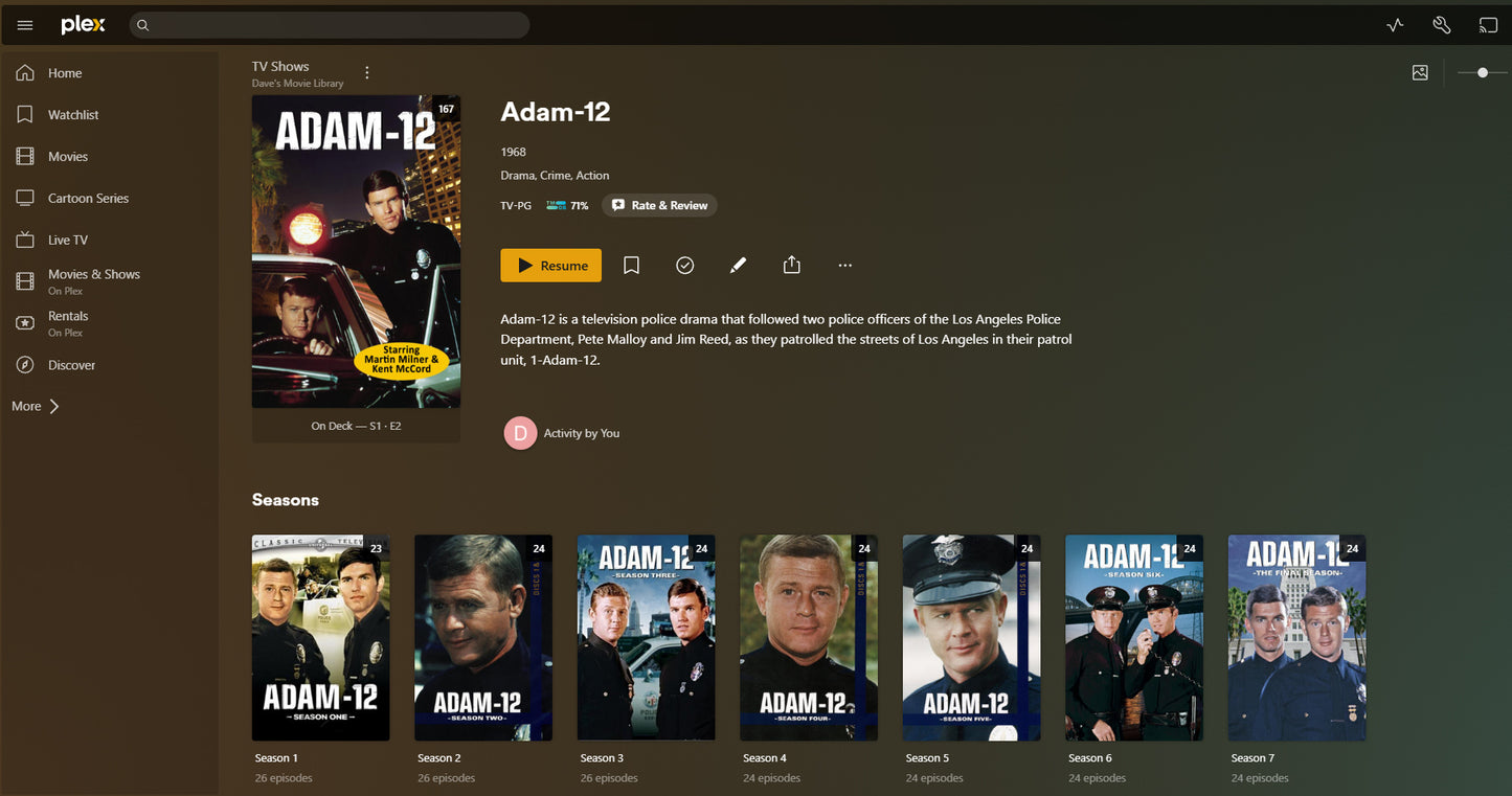 Adam-12 TV Series on USB Flash drive