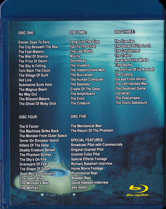 Voyage to the Bottom of the Sea Seasons 1-2 Blu Ray