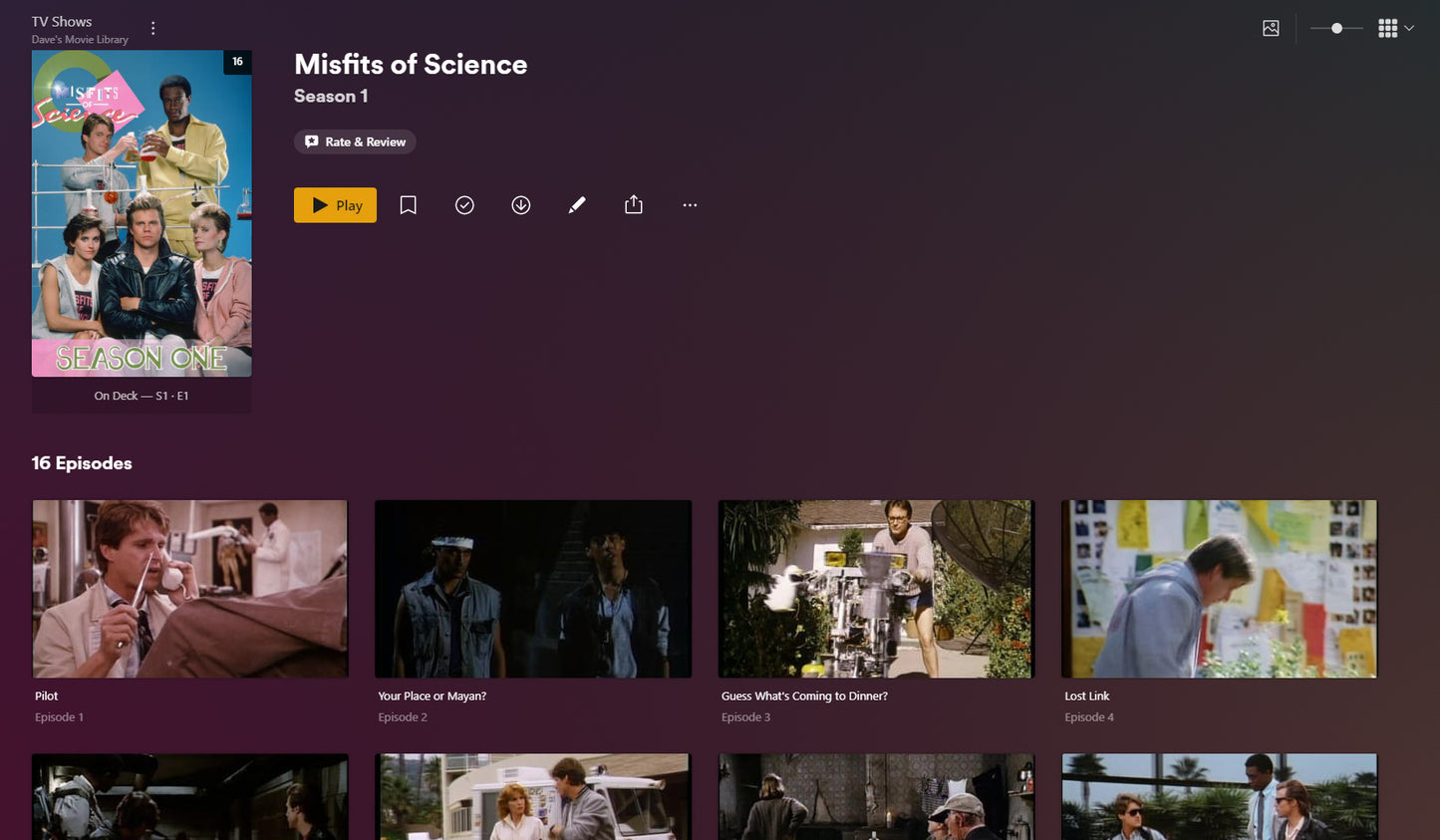 Misfits of Science TV Series on USB Flash drive