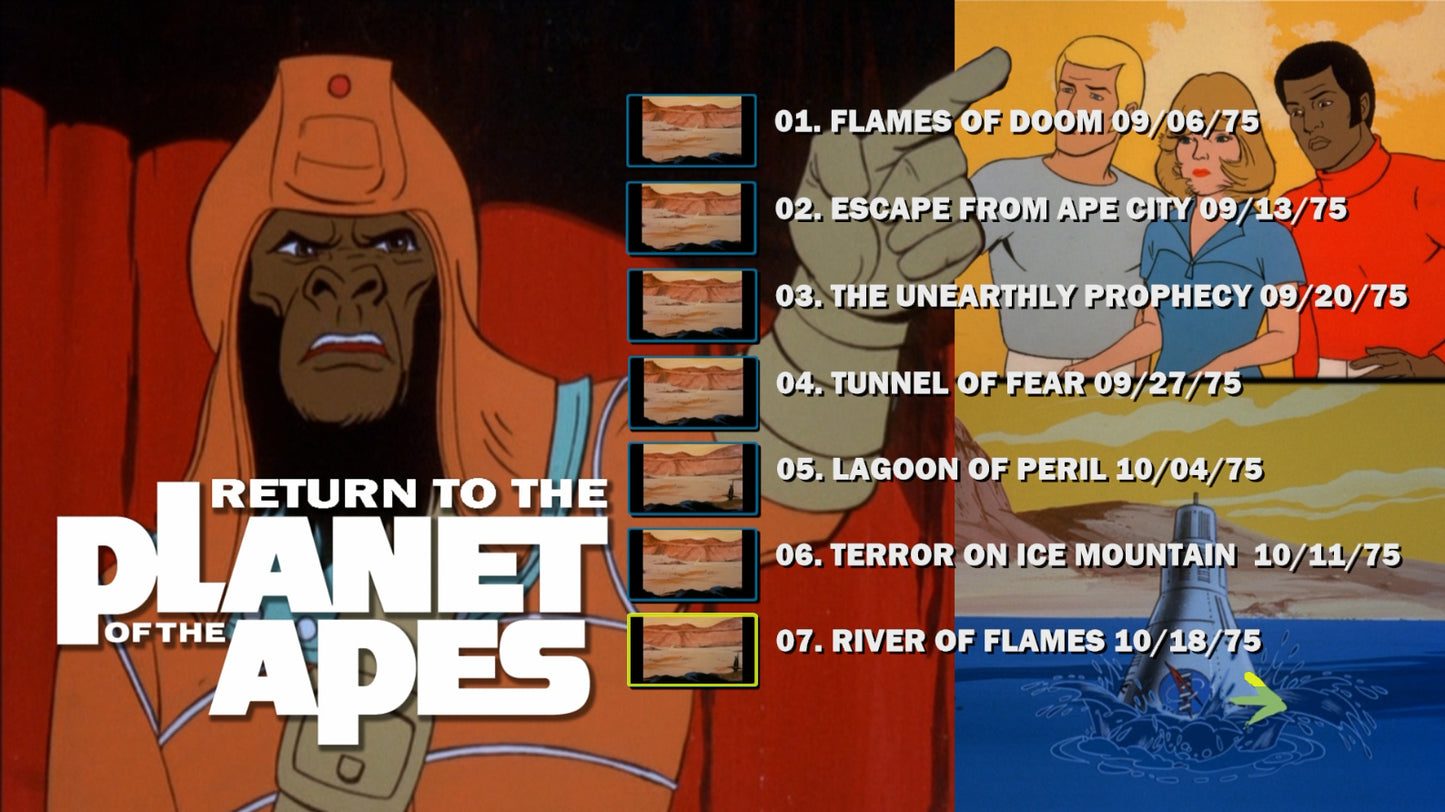 Planet of the Apes TV Series on Blu Ray Live Action/Animated