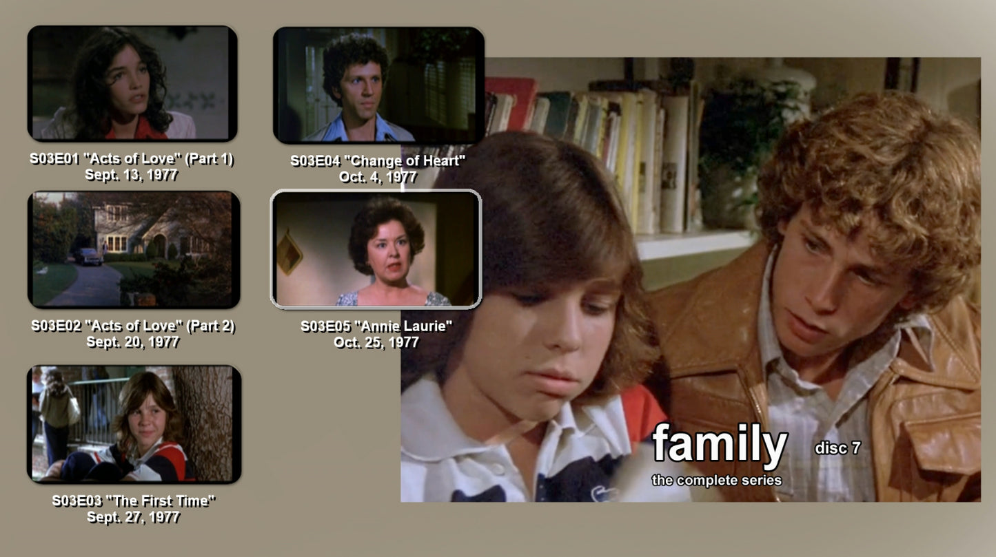 Family Seasons 3 - 5 Kristy McNichol, 12 disc set