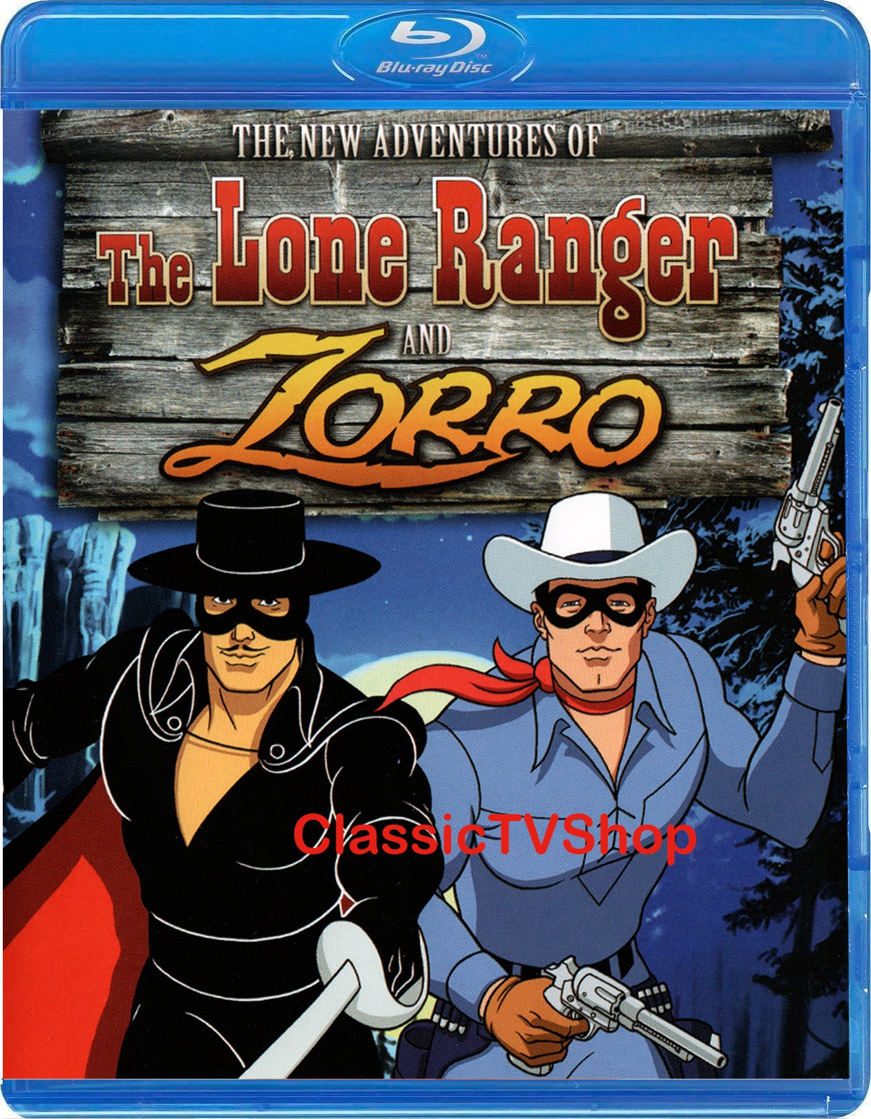 New Adventures of Lone Ranger and Zorro on Blu Ray 3 Disc Set