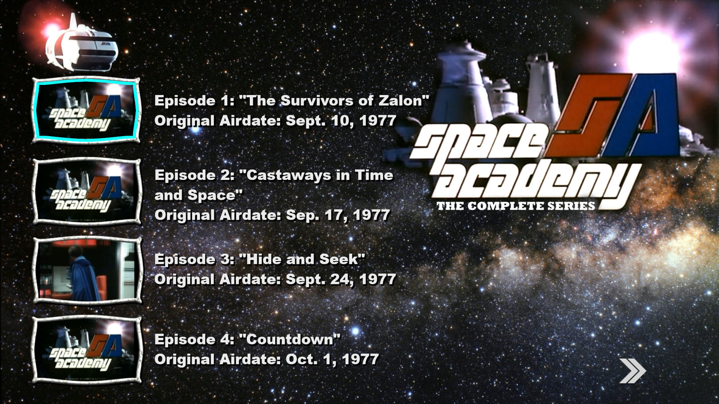 Space Academy Complete Series on Blu Ray or DVD